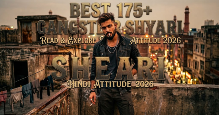 Best 175+ Gangster Shayari | Read & Explore Hindi Attitude 2026